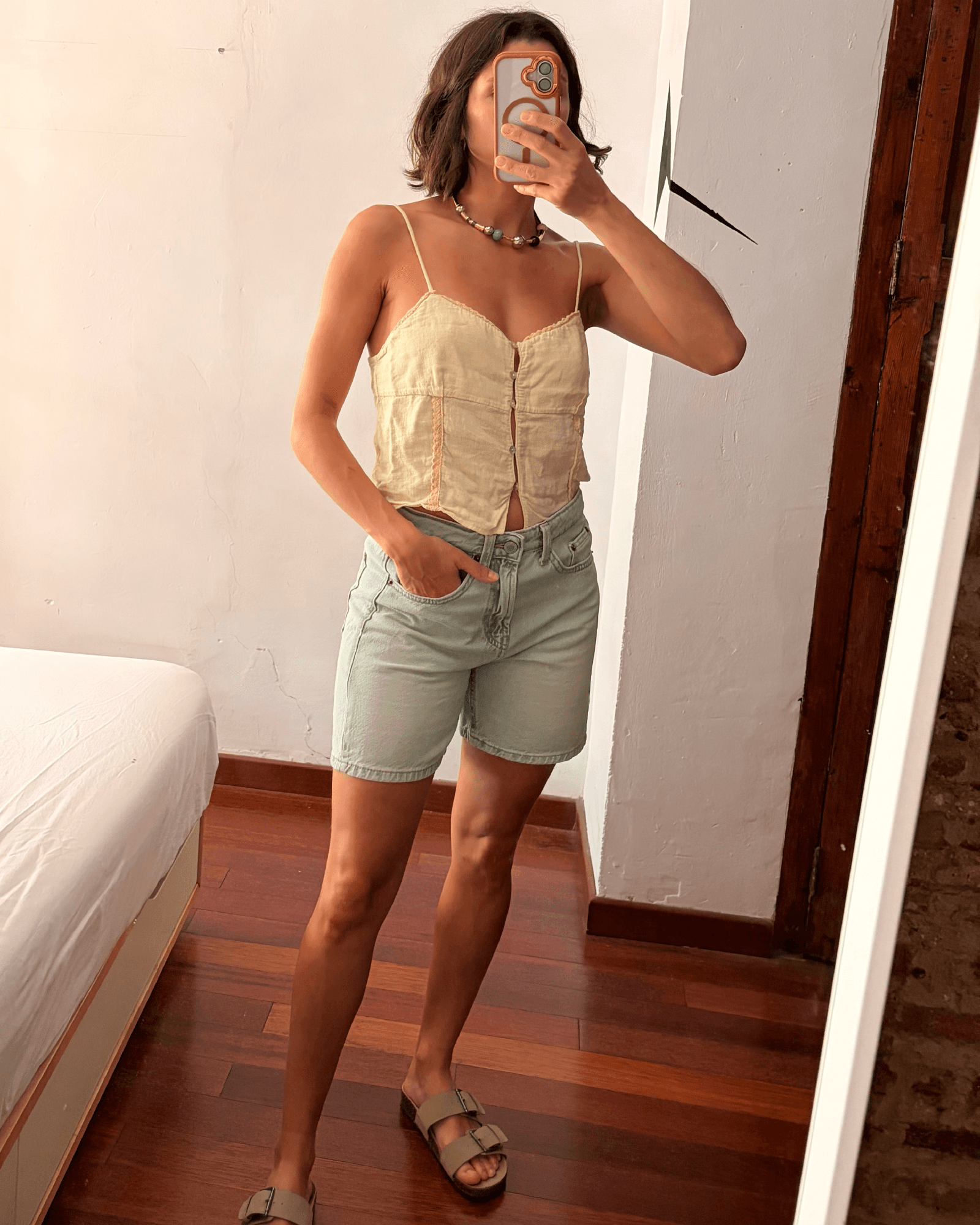 Short Bermuda de Jean — Etiqueta