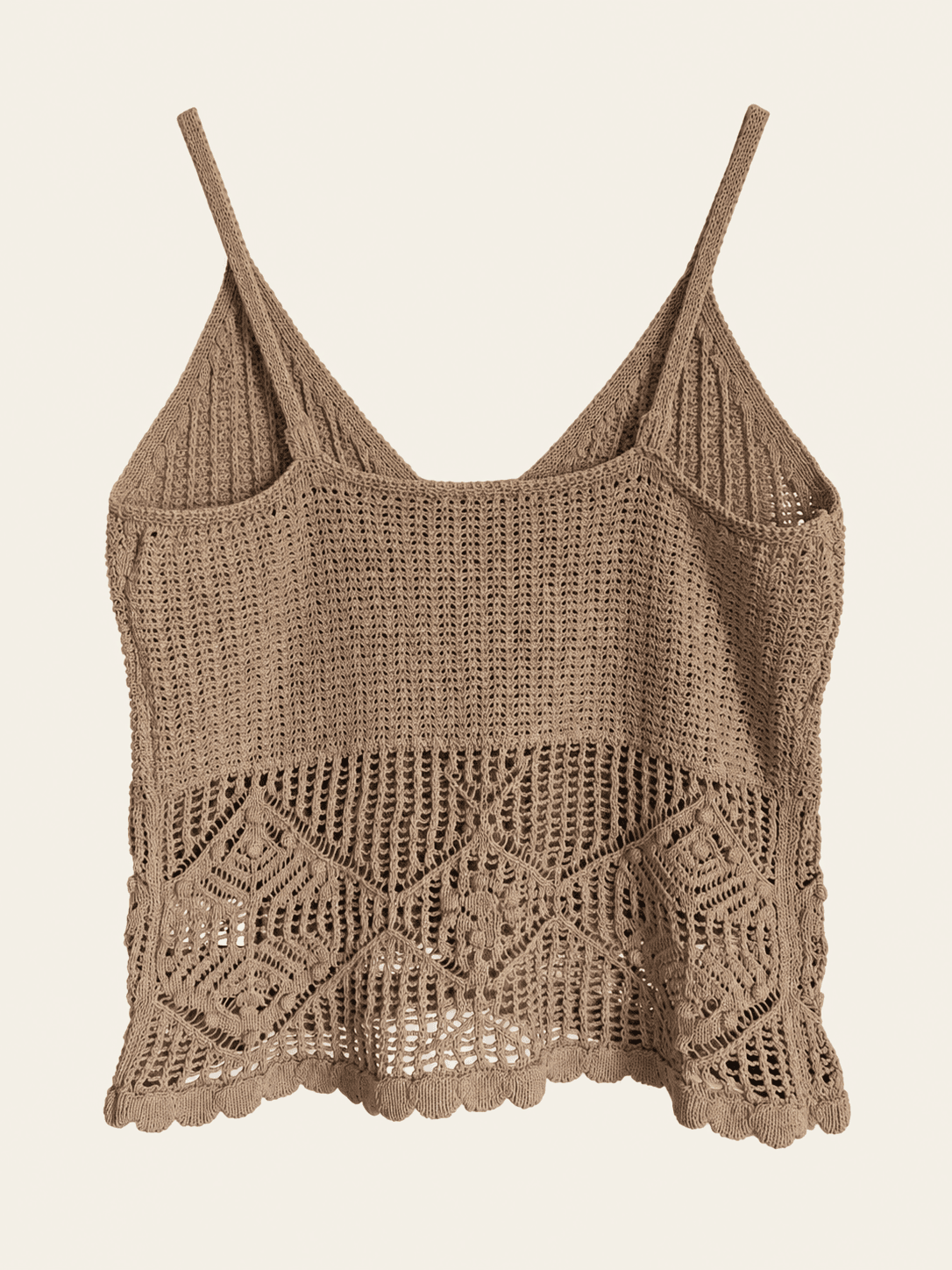 Musculosa crochet — Detalle