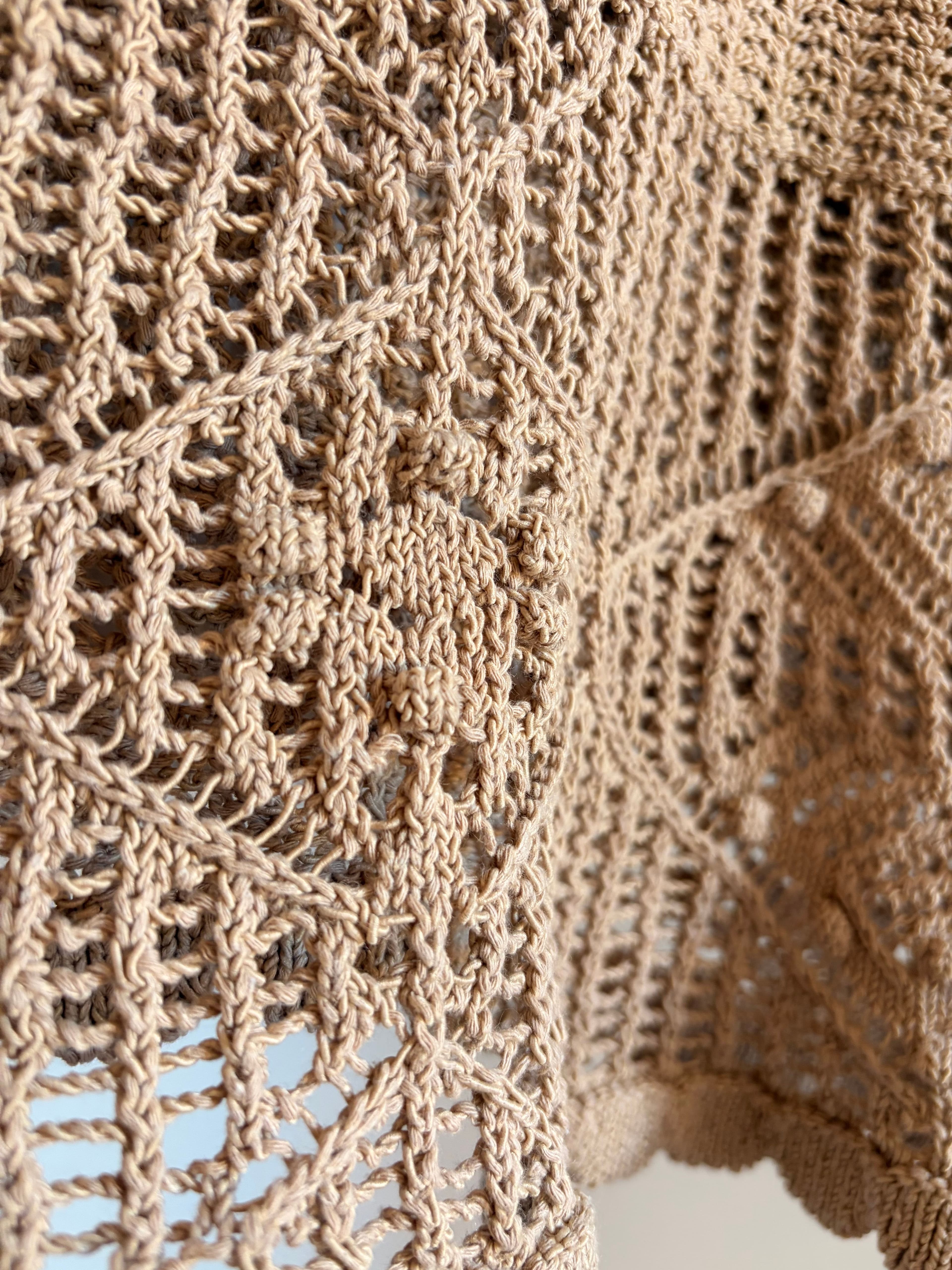 Musculosa crochet — Etiqueta