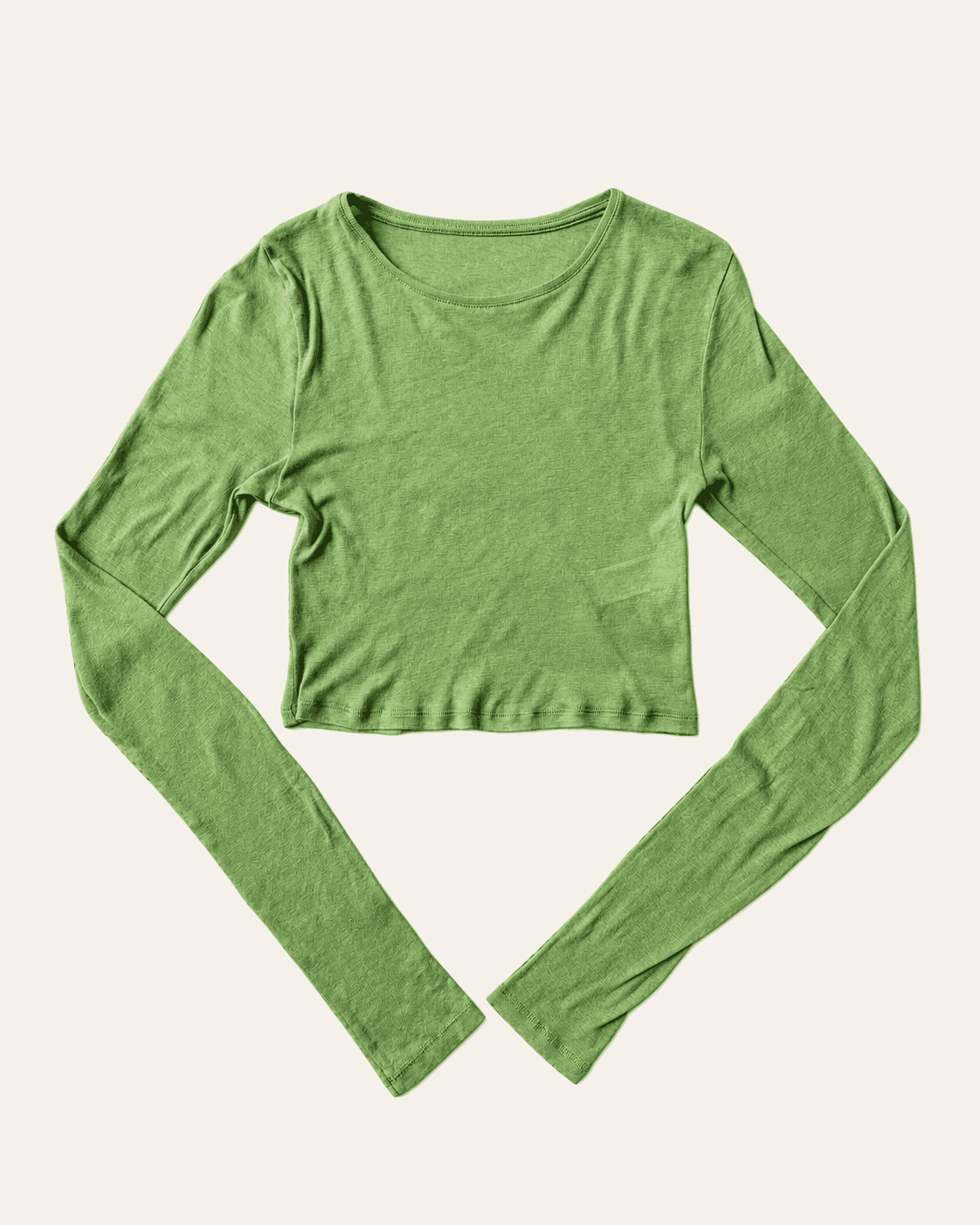 Camiseta cropped tejido de punto — Prenda completa