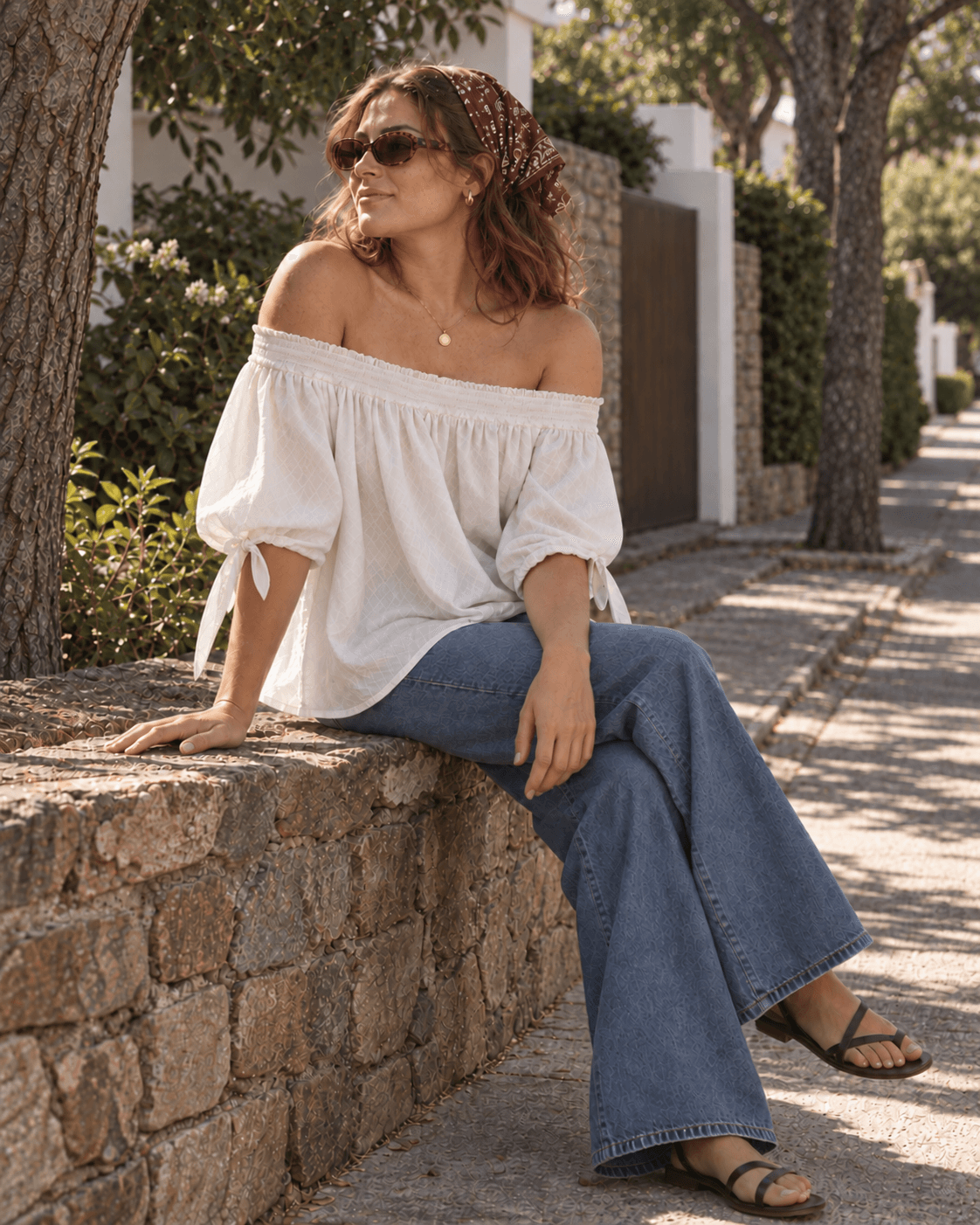 Blusa con ajuste elástico — Detalle